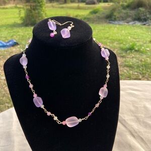 Elegant Purple Jewelry Set